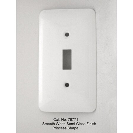 Mulberry Number of Gangs: 1 Steel, Semi-Gloss Finish, White 76771